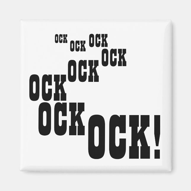 OCK! Multi-OCK! Square Magnet (Front)