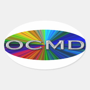 OCMD - Ocean City Maryland Oval Logo Oval Sticker