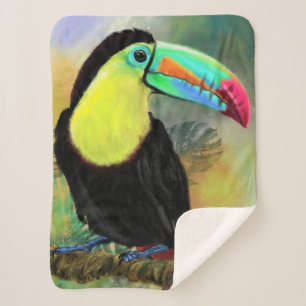 oco Toucan Sherpa Blanket