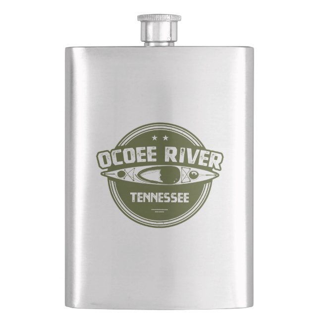 Ocoee River, Tennessee Hip Flask (Front)