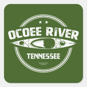 Ocoee River, Tennessee Square Sticker
