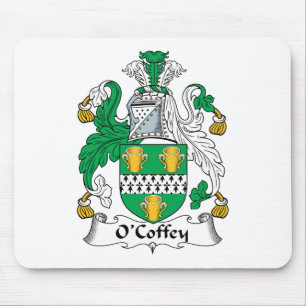 O'Coffey Family Crest Mouse Mat
