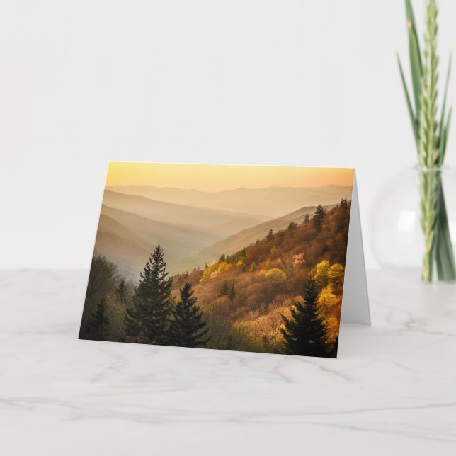 Oconaluftee Valley Overlook | North Carolina Card (Front)