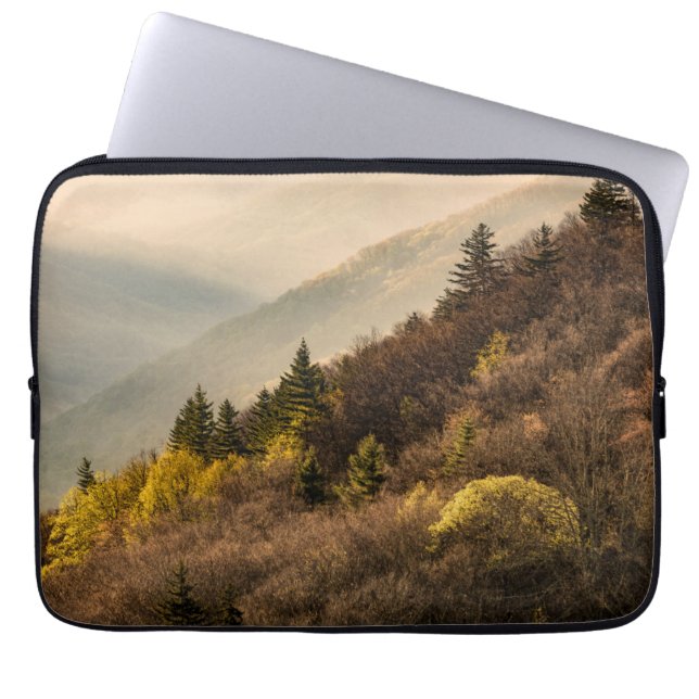 Oconaluftee Valley Overlook | North Carolina Laptop Sleeve (Front)