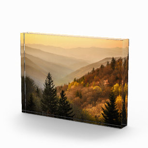 Oconaluftee Valley Overlook North Carolina Photo Block