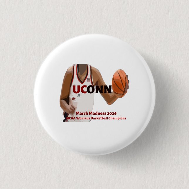 OCONN March Madness Champions 2026 3 Cm Round Badge (Front)