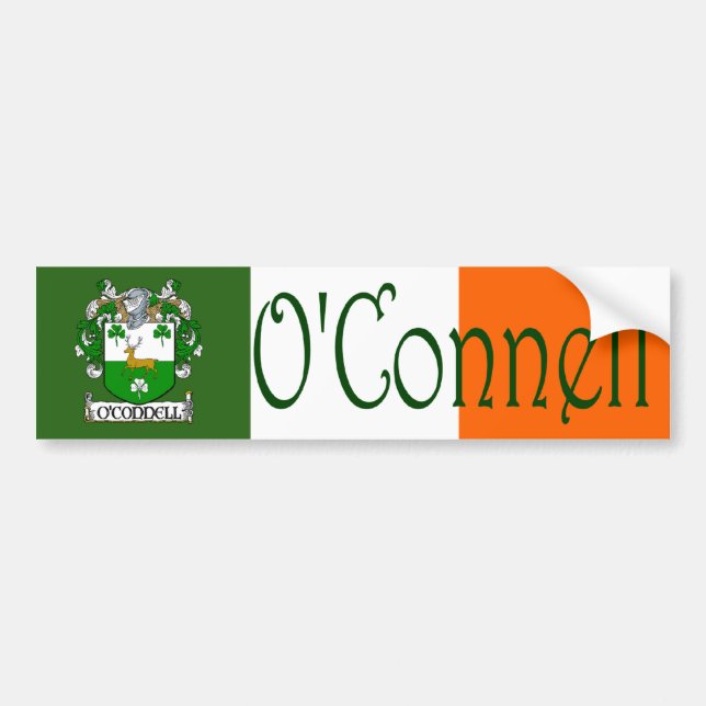 O'Connell Coat of Arms Bumper Sticker (Front)