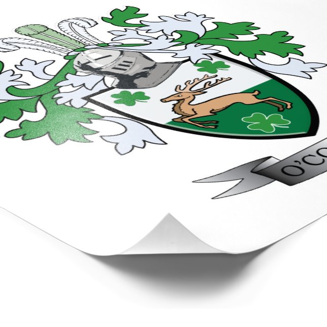 O'Connell Coat of Arms Photo Print (Corner)