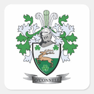 O'Connell Coat of Arms Square Sticker