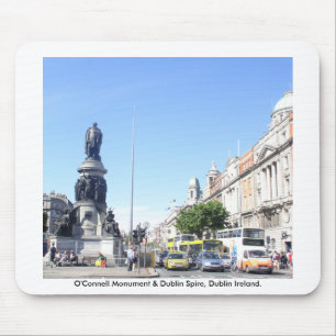 O'Connell Monument & Dublin Spire, Dublin Ireland Mouse Mat