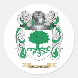 O'Connor Coat of Arms (Family Crest) Classic Round Sticker