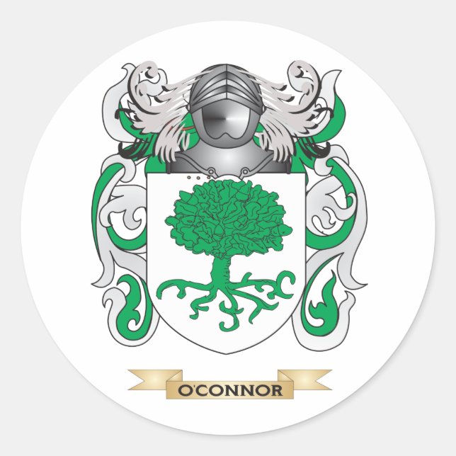 O'Connor Coat of Arms (Family Crest) Classic Round Sticker (Front)