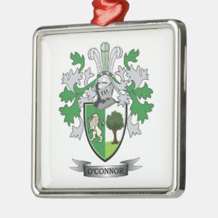O'Connor Coat of Arms Metal Tree Decoration
