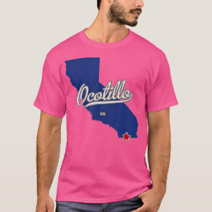 Ocotillo California CA Map T-Shirt