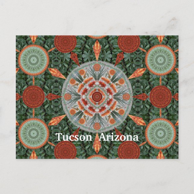 Ocotillo Mandala Array Postcard (Front)