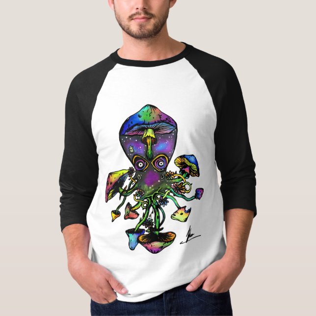 Ocotoshroom Baseball Longsleeve T-Shirt (Front)