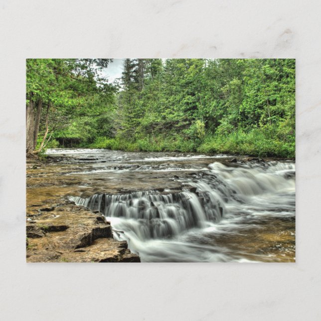 Ocqueoc Falls, Michigan Postcard (Front)