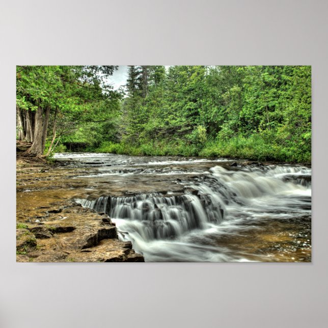 Ocqueoc Falls, Michigan Poster (Front)