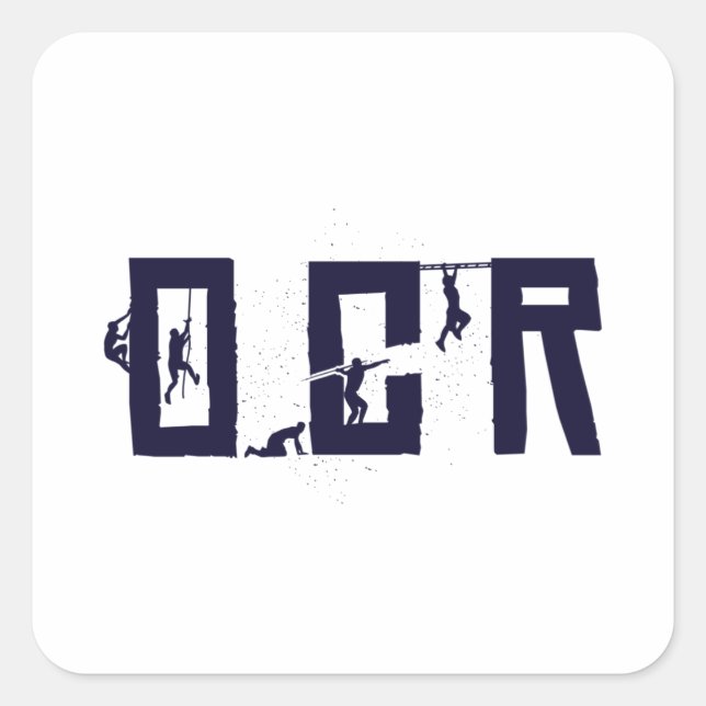 OCR Obstacle Race Square Sticker (Front)