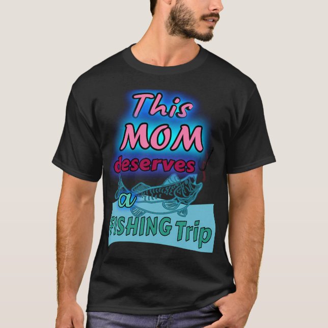 Ocracoke Fishing Mum T-Shirt (Front)