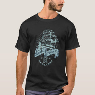 Ocracoke Island North Carolina Est 1715 Nautical P T-Shirt