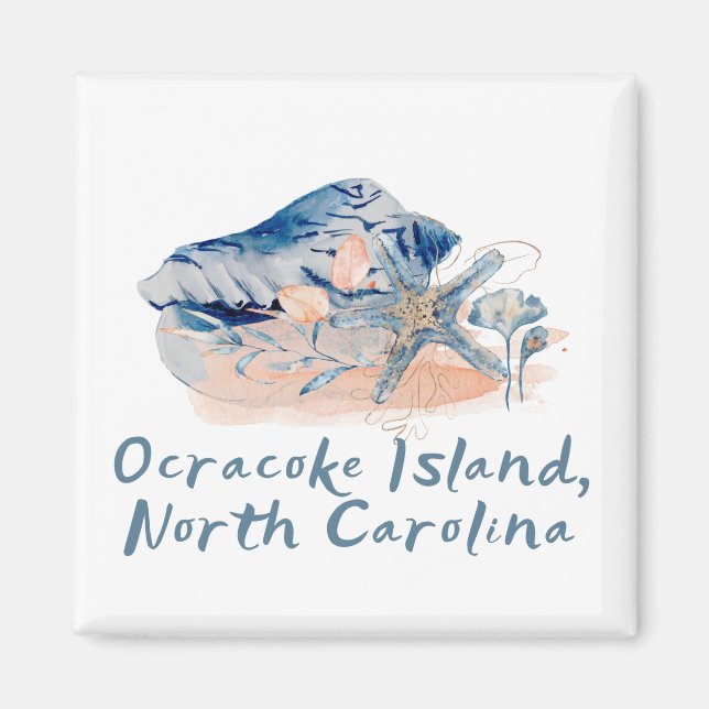 Ocracoke Island Seashells  Magnet (Front)