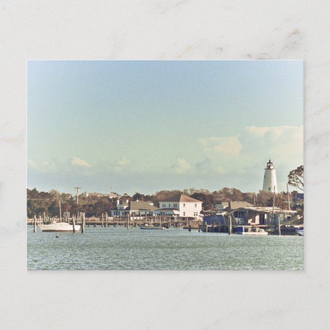 Ocracoke Light. Postcard (Front)