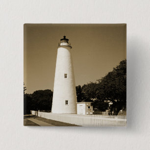 Ocracoke Lighthouse 15 Cm Square Badge