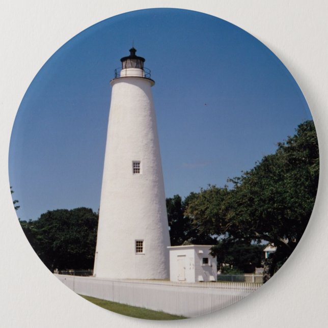 Ocracoke Lighthouse 6 Cm Round Badge (Front)