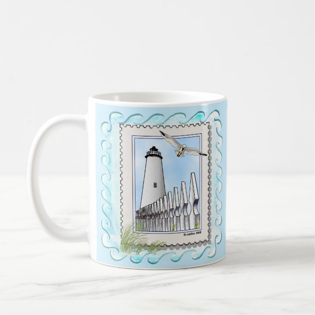 Ocracoke Lighthouse  Coffee Mug (Left)