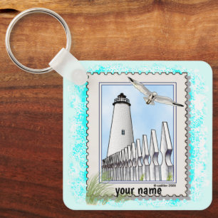 Ocracoke lighthouse key ring