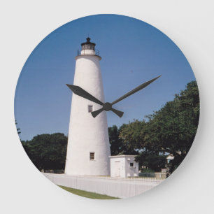 Ocracoke Lighthouse Large Clock