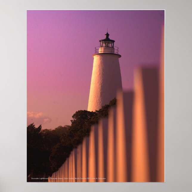 Ocracoke Lighthouse - Ocracoke Island Poster (Front)