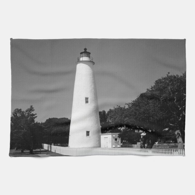 Ocracoke Lighthouse Tea Towel (Horizontal)