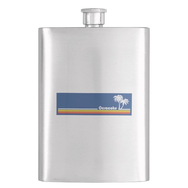 Ocracoke North Carolina Hip Flask (Front)