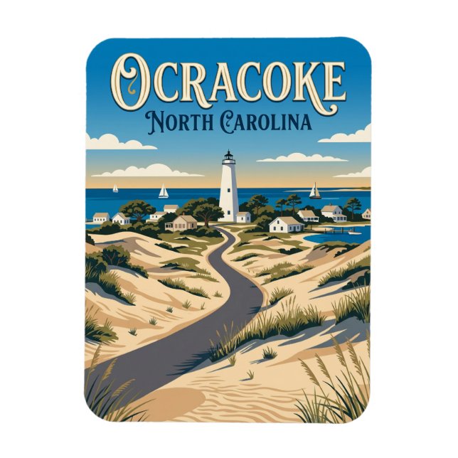 Ocracoke USA Magnet (Vertical)