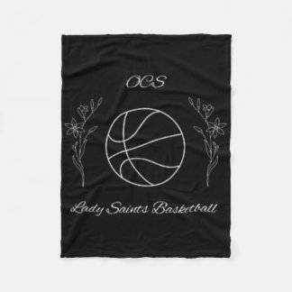 Ocs Ladies Saints Sketll 1  Fleece Blanket