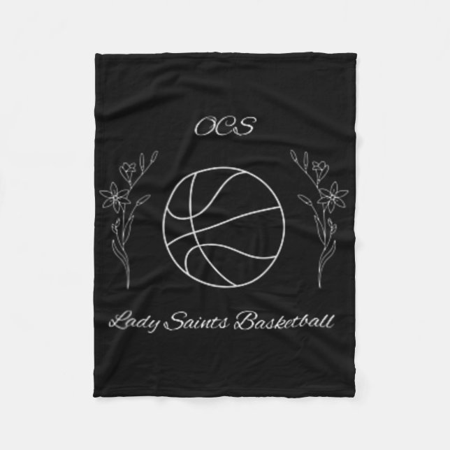 Ocs Ladies Saints Sketll 1  Fleece Blanket (Front)