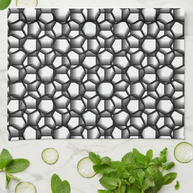 Octagon Lace Tea Towel (Folded)
