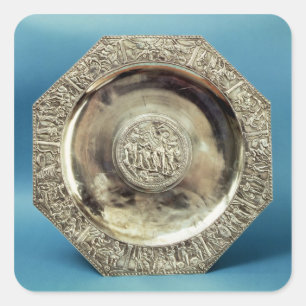 Octagonal Dish from Kaiseraugst, Roman Square Sticker