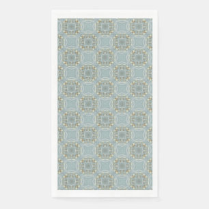 Octagons and Circles Retro Pattern Napkin