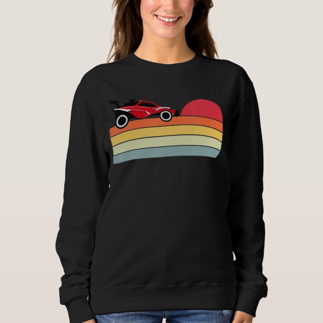 Octane Rocket Soccer Retro Sunset Distressed Graph Sweatshirt (Front)