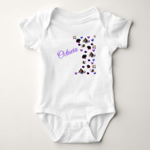 "Octavia", Girls Name @ Guinea Pigs, Baby Bodysuit