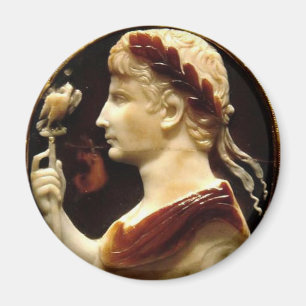 Octavian Augustus Roman Emperor Cameo Lothar Cross Magnet