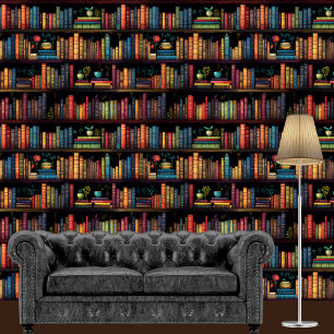 Octavian Hall Library Bookcase Wallpaper