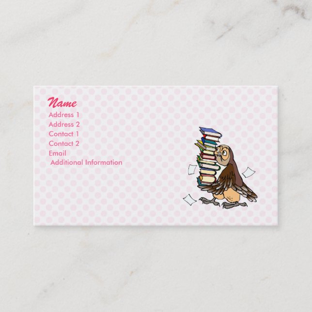 Octavian Owl Business Card (Front)