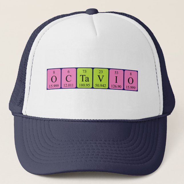 Octavio periodic table name hat (Front)