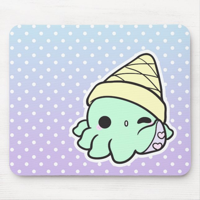 Octi-Cream Mouse Mat (Front)