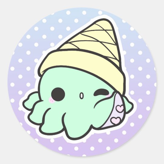 Octi-Cream Sticker