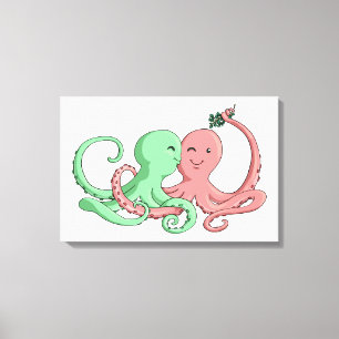 Octi Mistletoe Canvas Print